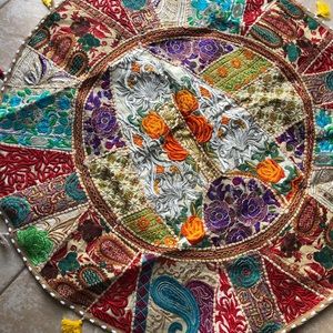 32”Beautiful Bohemian Round Indian Patchwork (new)